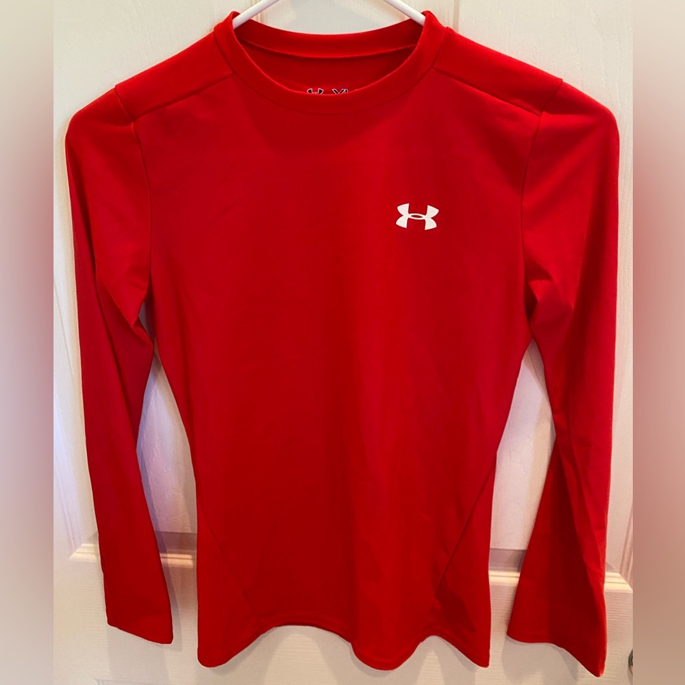 BOYS UNDER ARMOUR HEAT COMPRESSION SHIRT L/S - YOUTH LARGE
